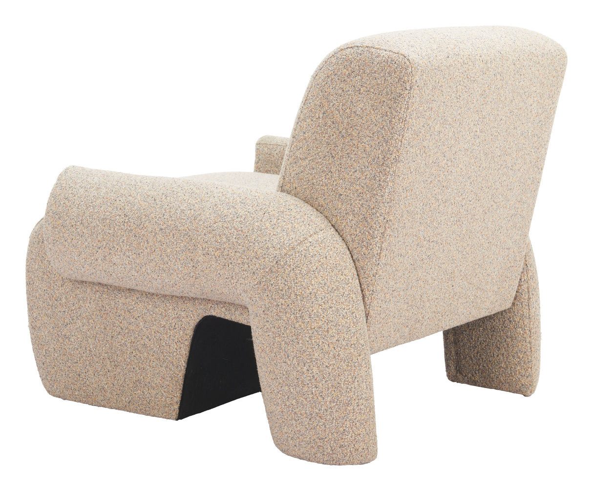 Rura Heathered Beige Accent Chair by Zuomod at Eve Furniture