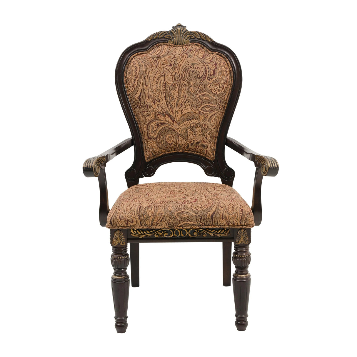 Russian Hill Warm Cherry Arm Chair, Set of 2 by Homelegance at Eve Furniture