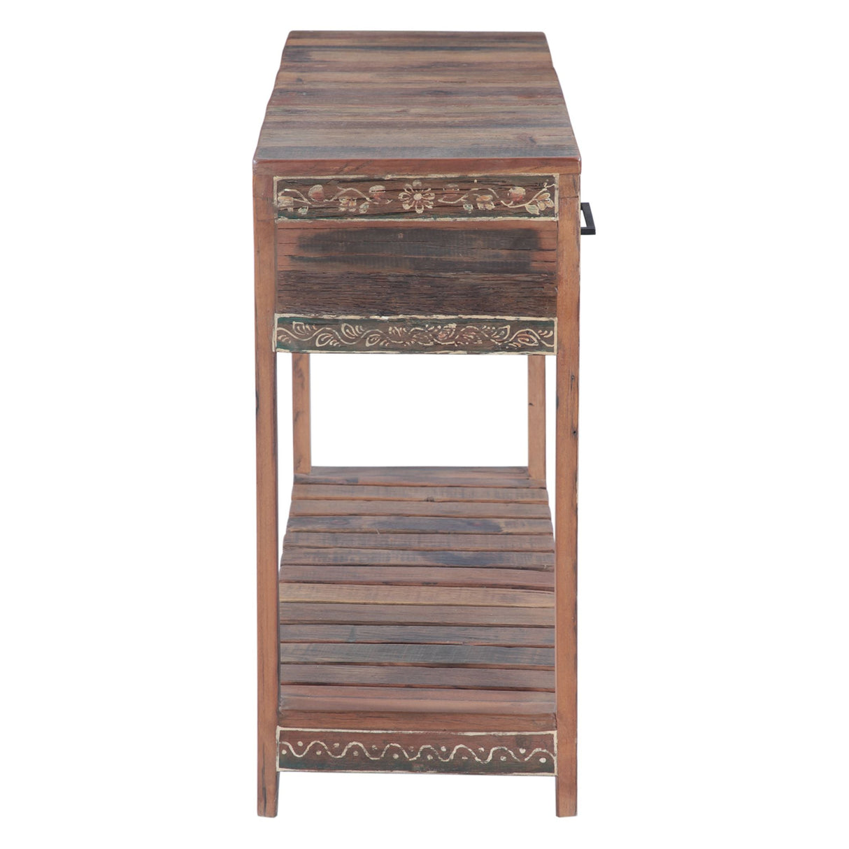 Rustic Roots 40" Hand Painted Console Table with Two Drawers by Home Trends & Design at Eve Furniture
