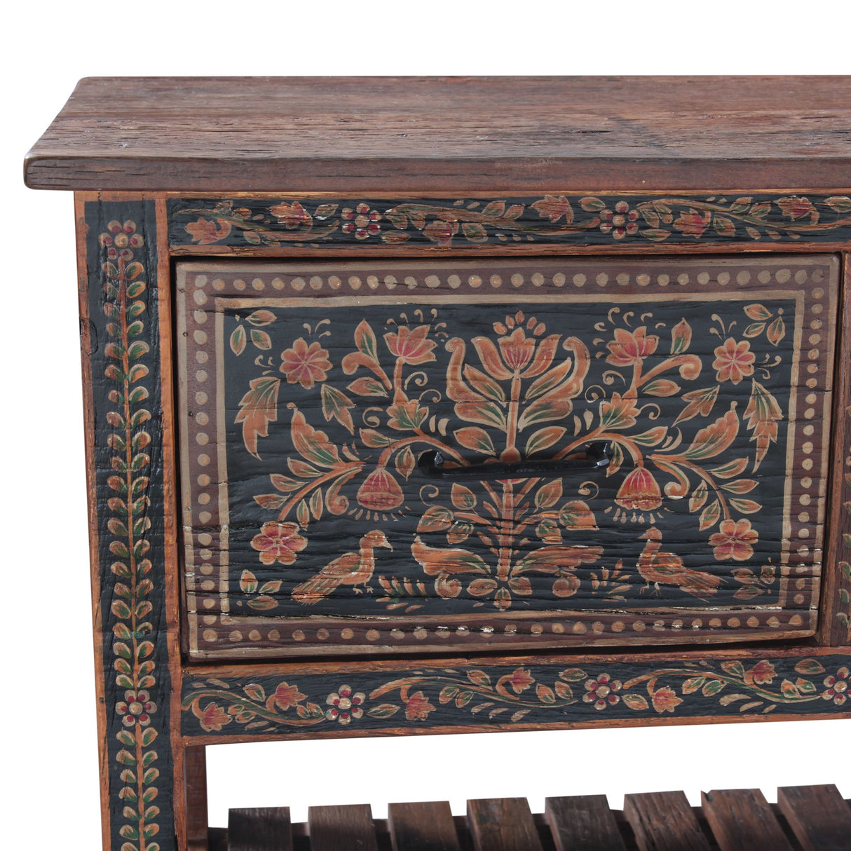 Rustic Roots 47" Hand Painted Console Table with Three Drawers by Home Trends & Design at Eve Furniture
