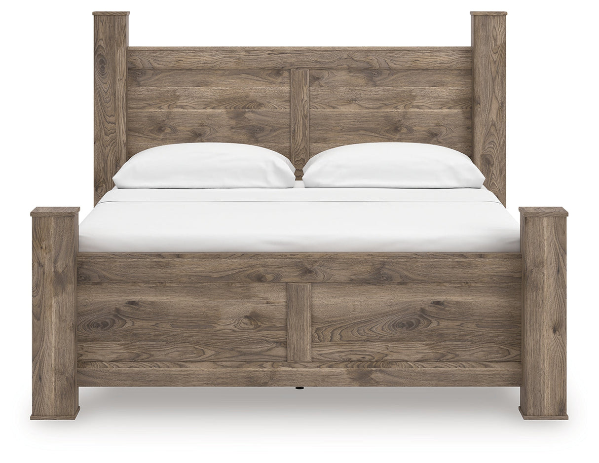 Rusticott Brown King Poster Bed by Ashley at Eve Furniture