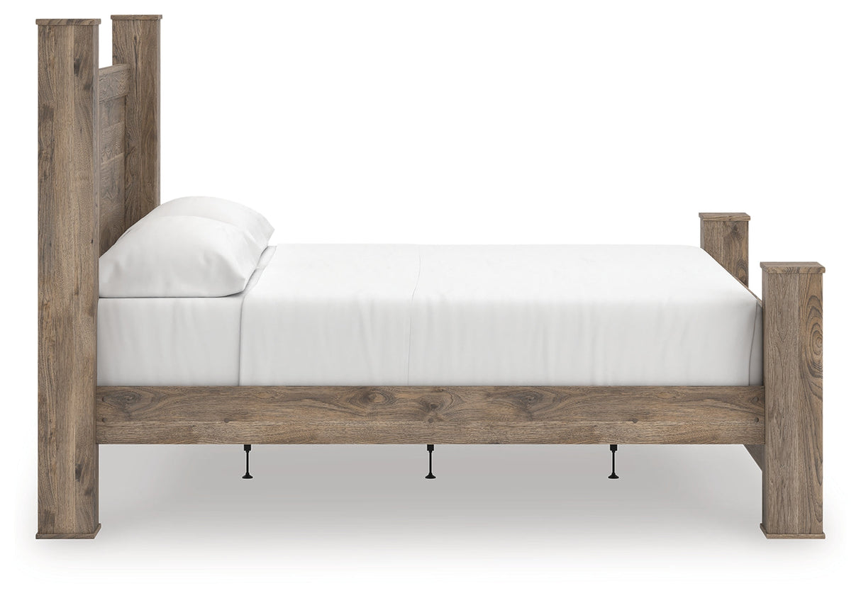 Rusticott Brown King Poster Bed by Ashley at Eve Furniture