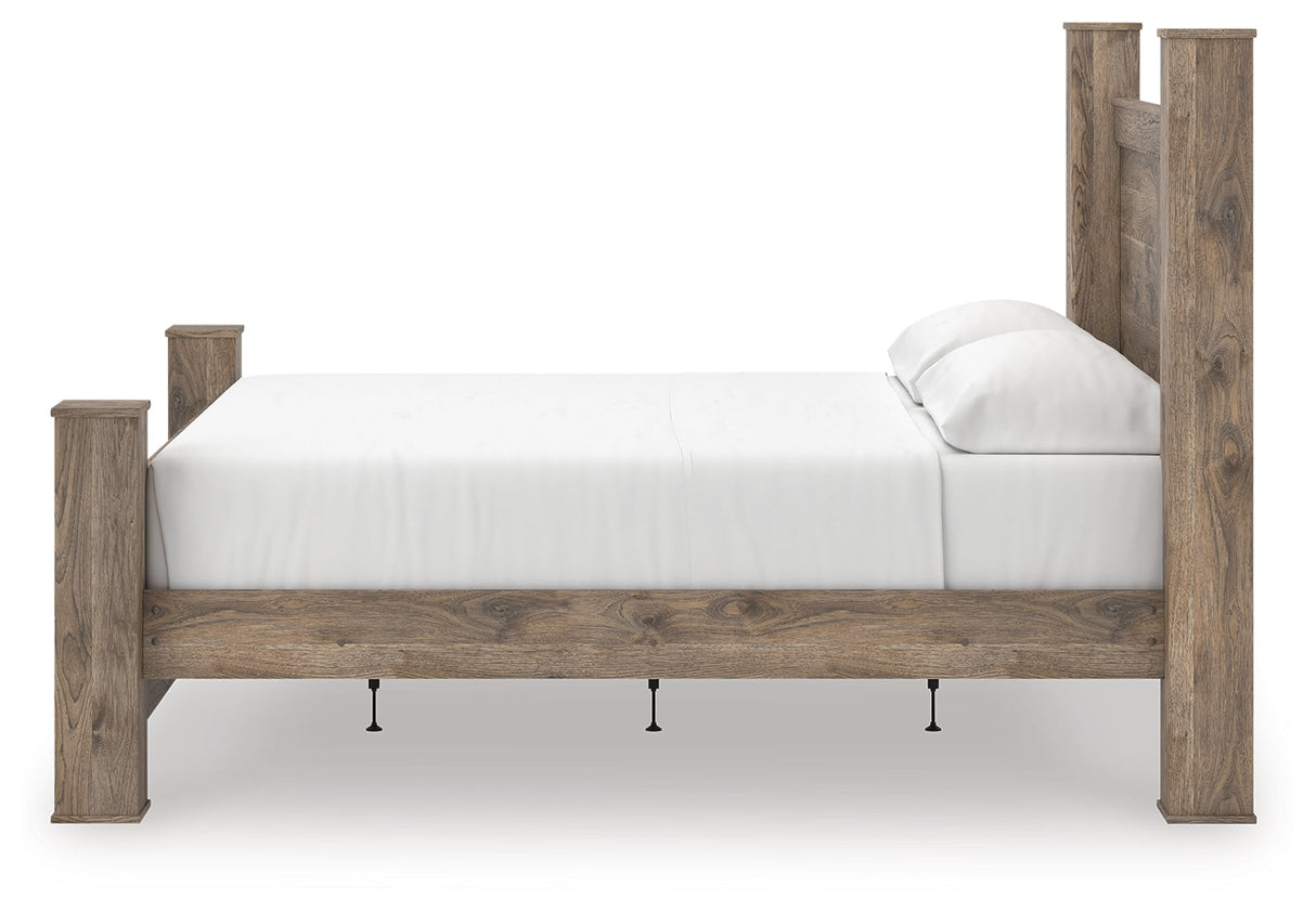 Rusticott Brown King Poster Bed by Ashley at Eve Furniture