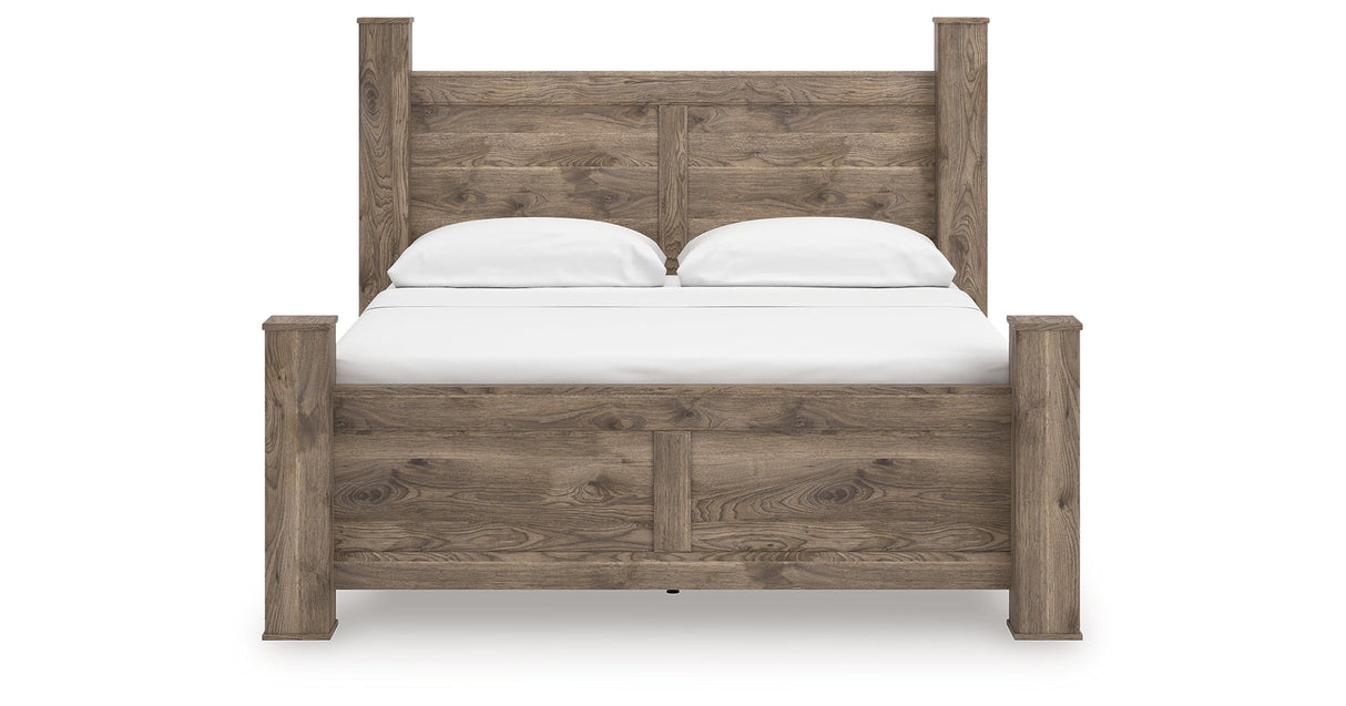 Rusticott Brown Poster Panel Bedroom Set by Ashley at Eve Furniture