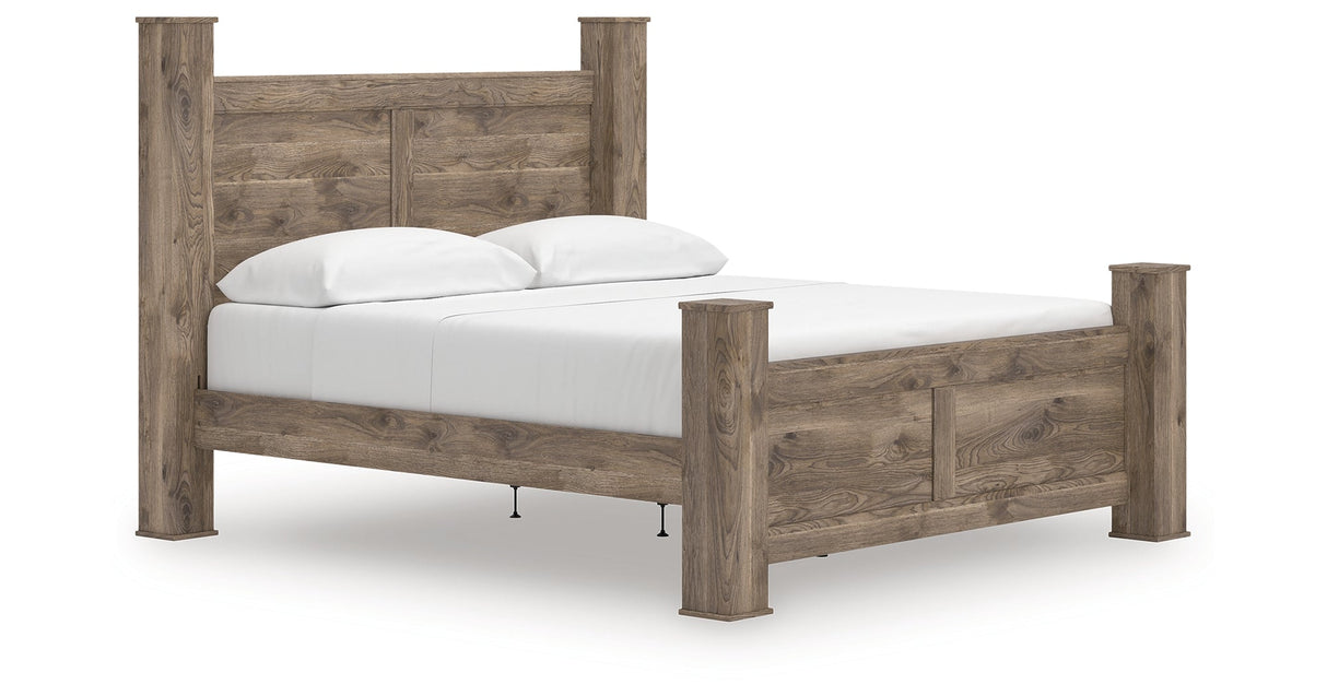 Rusticott Brown Poster Panel Bedroom Set by Ashley at Eve Furniture