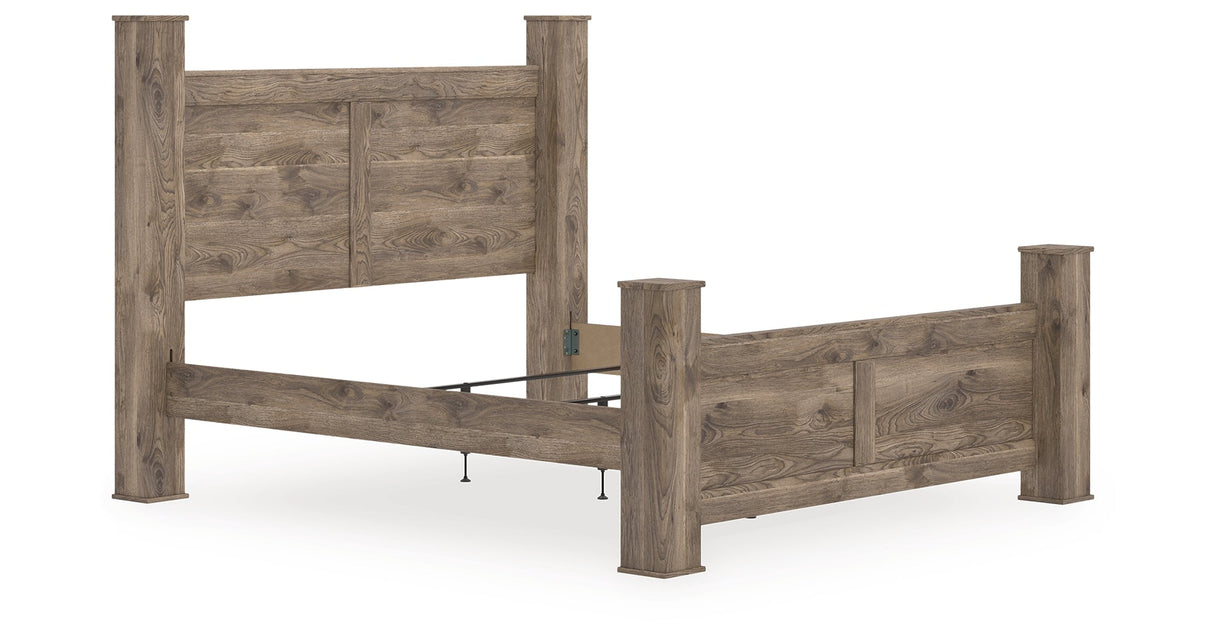 Rusticott Brown Poster Panel Bedroom Set by Ashley at Eve Furniture
