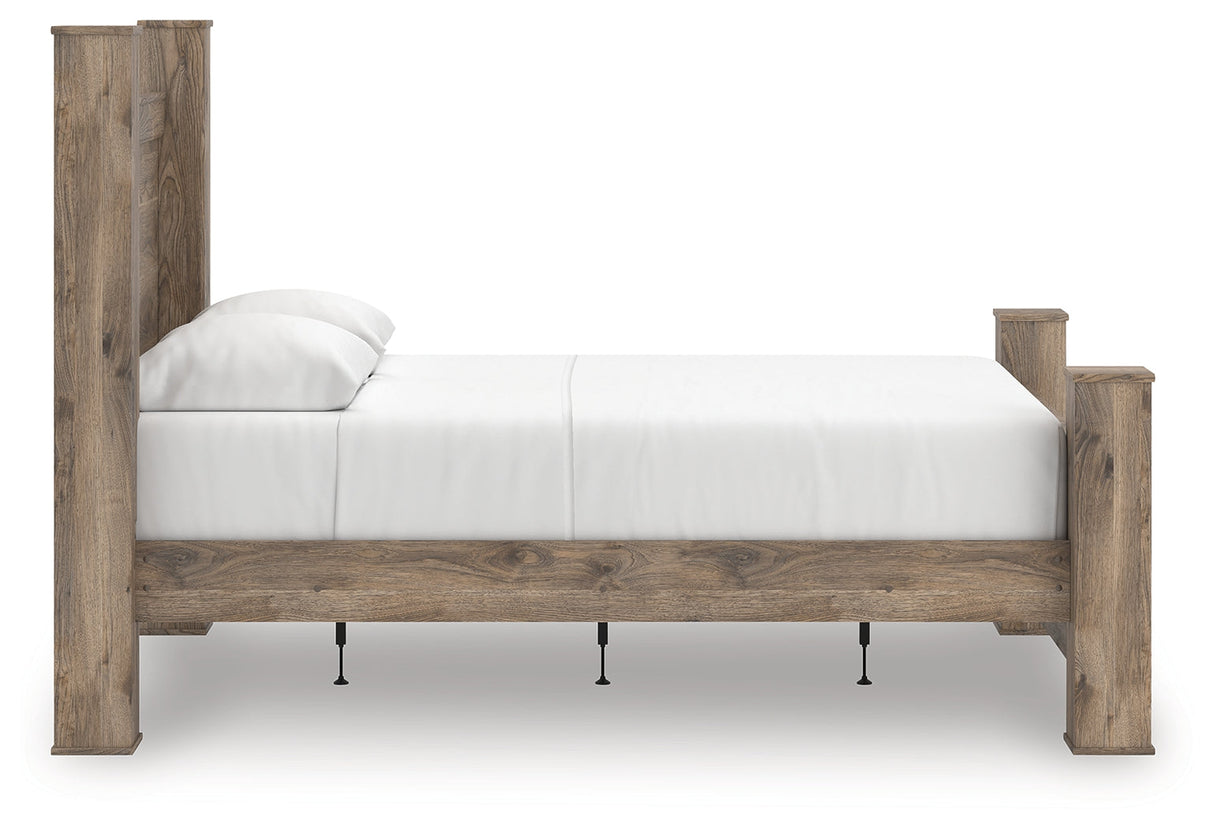 Rusticott Brown Queen Poster Bed by Ashley at Eve Furniture