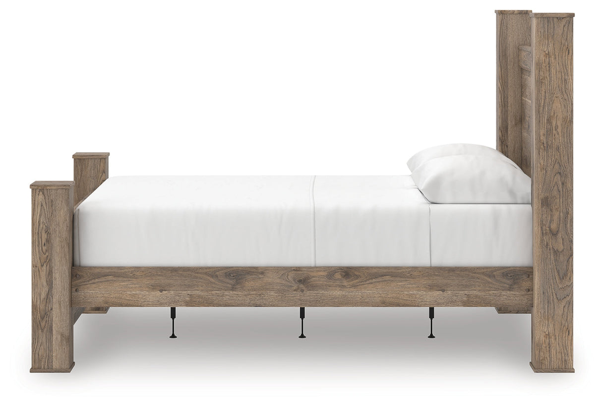 Rusticott Brown Queen Poster Bed by Ashley at Eve Furniture