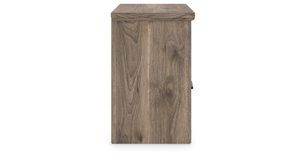 Rusticott Brown Two Drawer Nightstand by ASHLEY FURNITURE at Eve Furniture