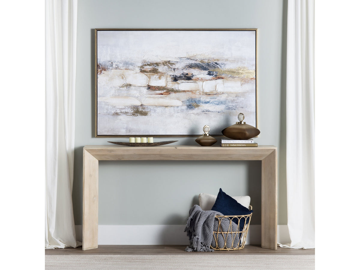 Rusty Lines Gold/Blue Canvas by Crestview at Eve Furniture
