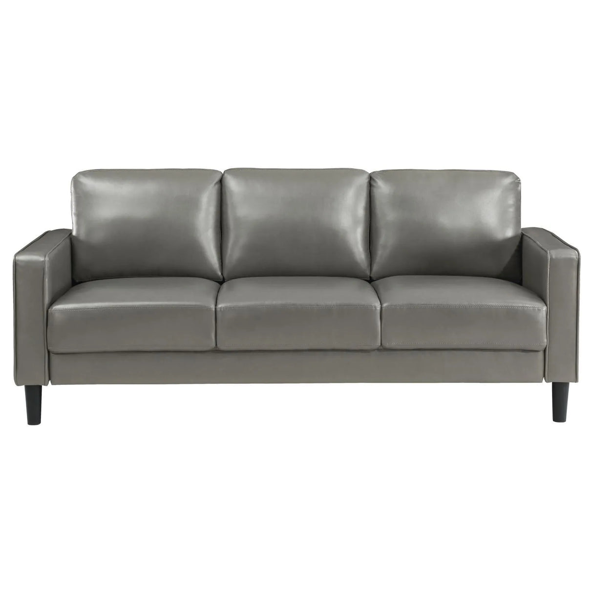 Ruth 2-piece Upholstered Track Arm Sofa Set Grey by Coaster at Eve Furniture