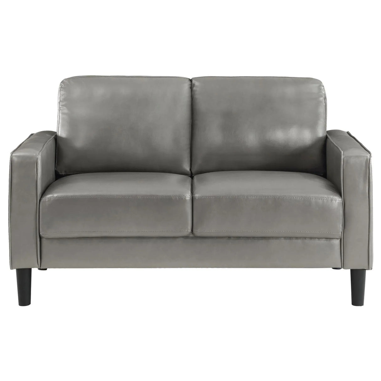 Ruth 2-piece Upholstered Track Arm Sofa Set Grey by Coaster at Eve Furniture