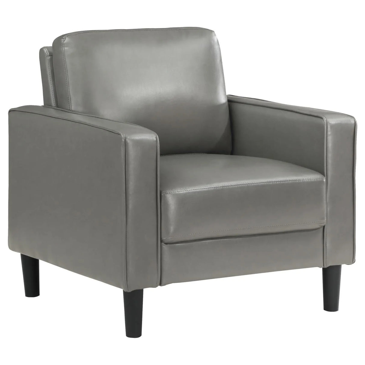 Ruth 3-piece Upholstered Track Arm Sofa Set Grey by Coaster at Eve Furniture