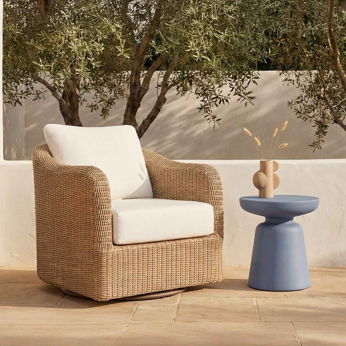 Ruth Blue Outdoor Side Table