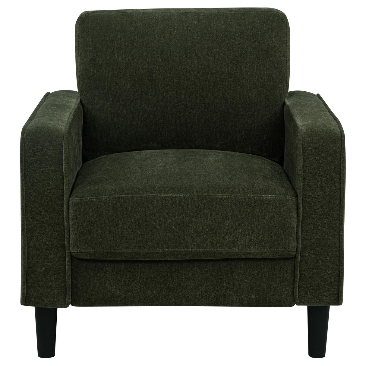 Ruth Matcha Green Fabric Upholstered Track Arm Accent Chair by Coaster at Eve Furniture