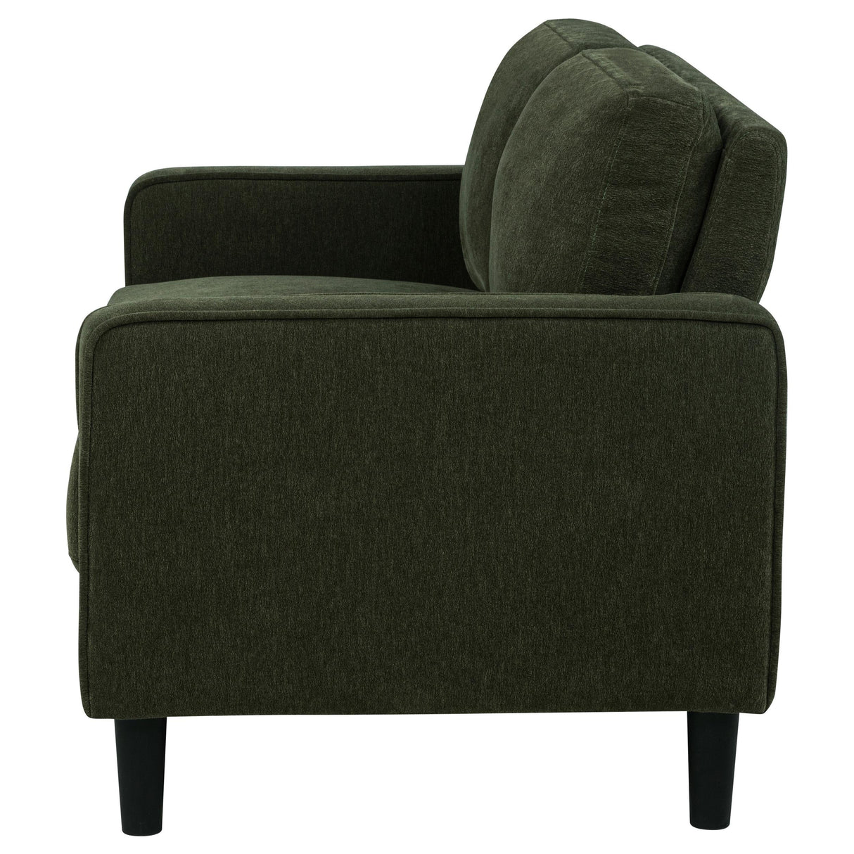 Ruth Matcha Green Fabric Upholstered Track Arm Loveseat by Coaster at Eve Furniture