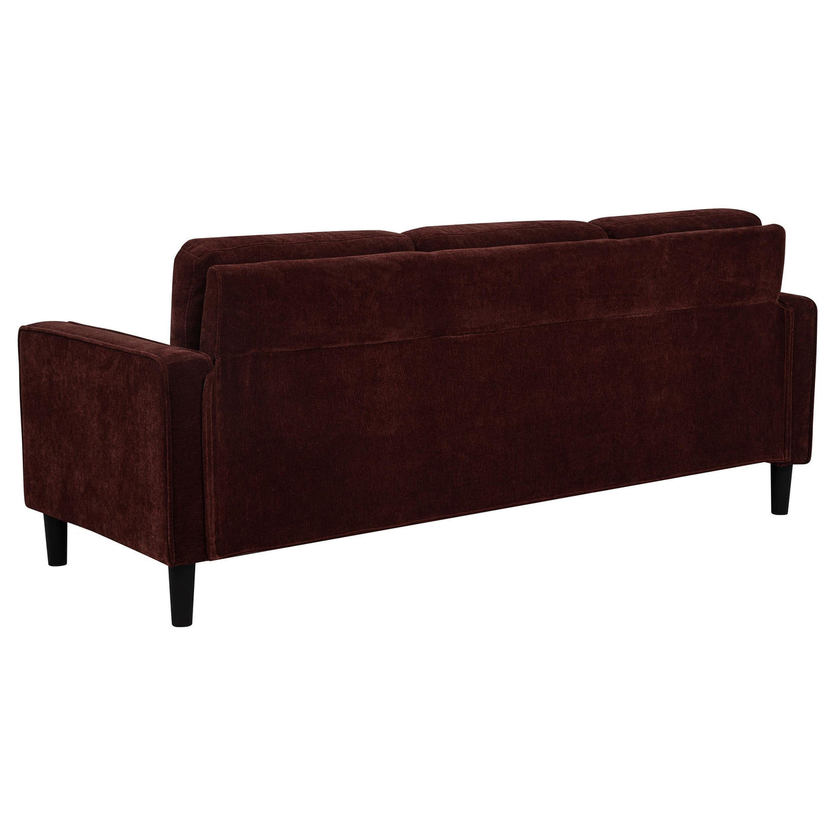 Ruth Rust Red 77-inch Fabric Upholstered Track Arm Sofa by Coaster at Eve Furniture