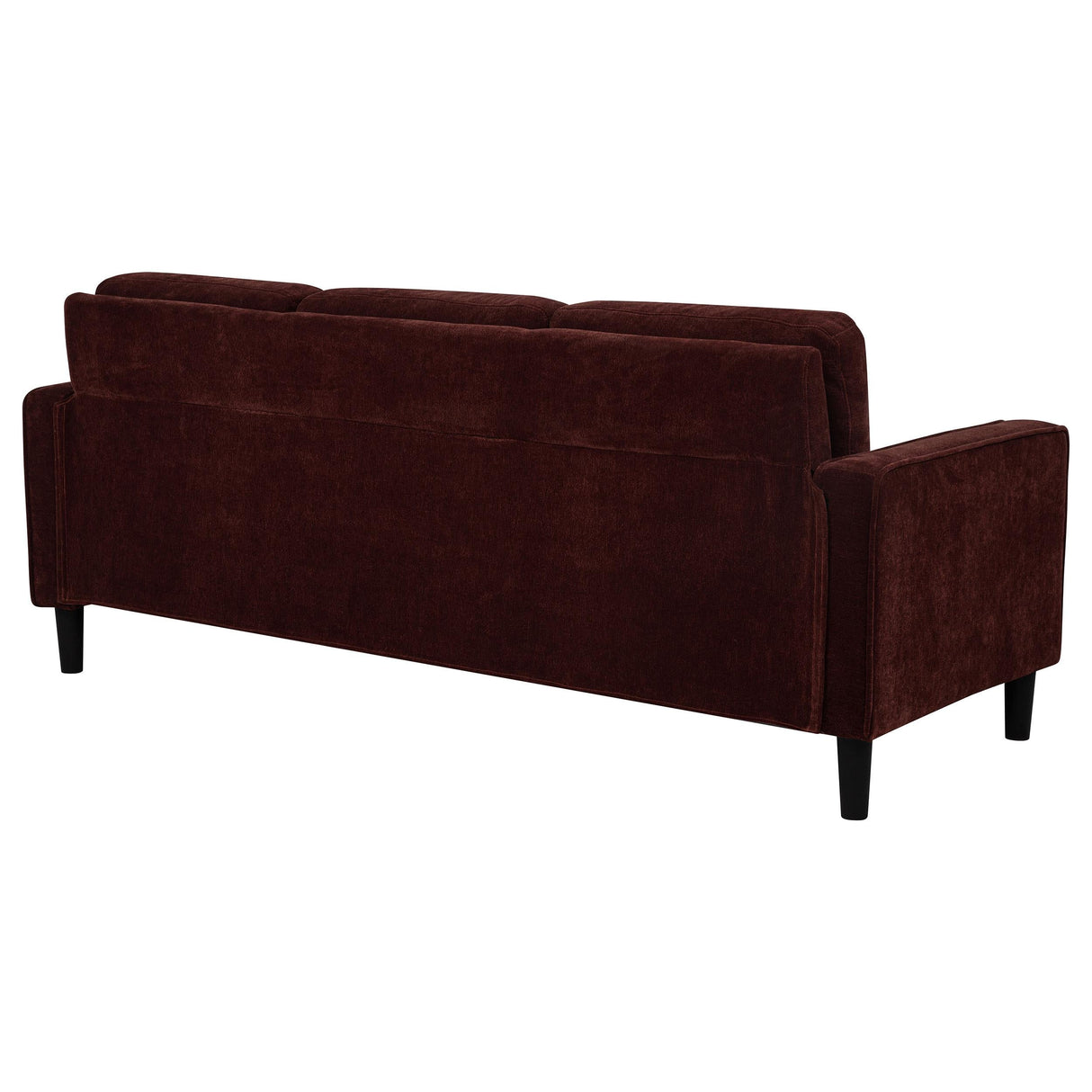 Ruth Rust Red 77-inch Fabric Upholstered Track Arm Sofa by Coaster at Eve Furniture