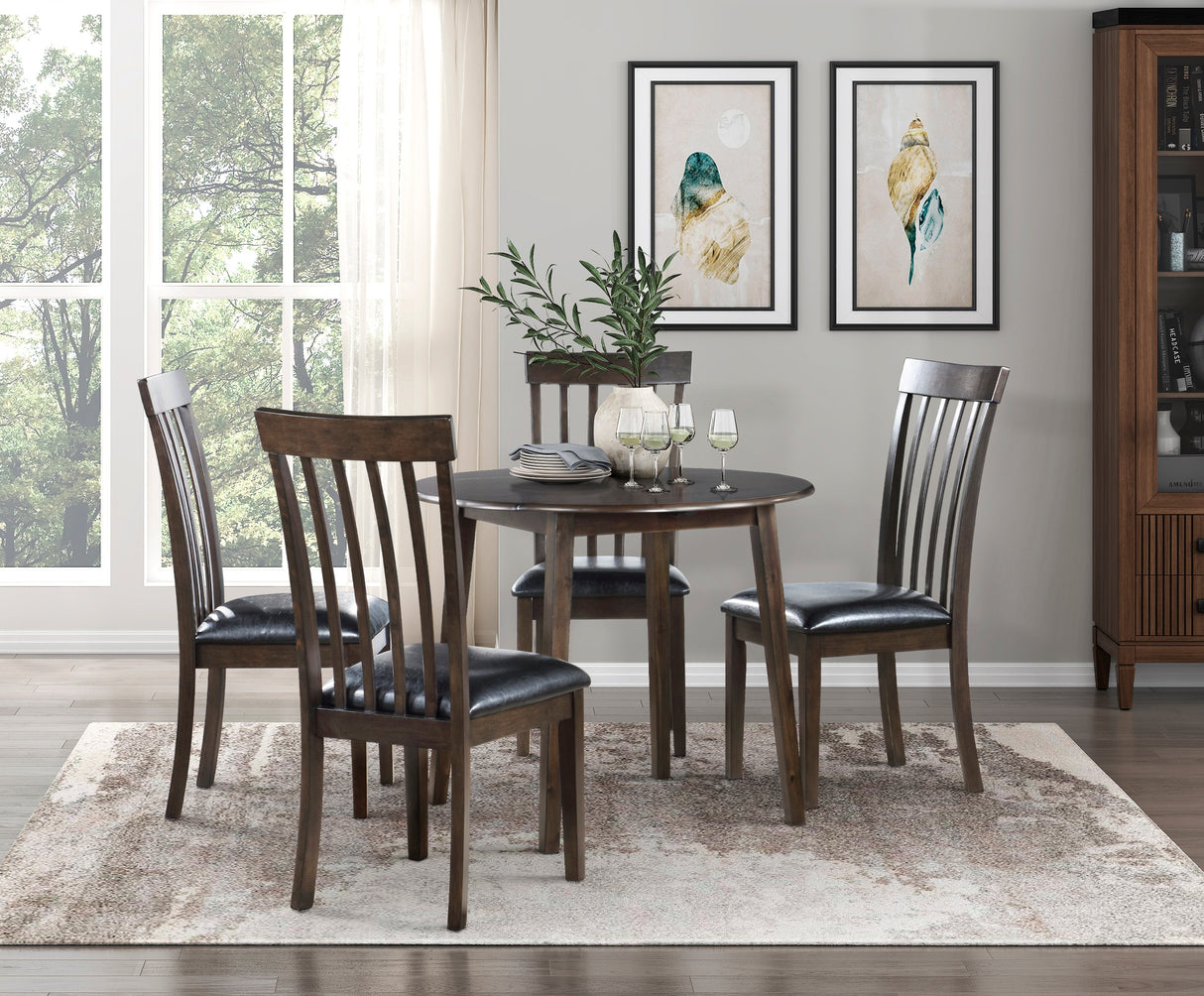 Rutland Espresso Dining Side Chair, Set of 2 by Homelegance at Eve Furniture