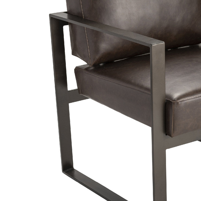 Rutledge Brown/Black Accent Chair by Crestview at Eve Furniture