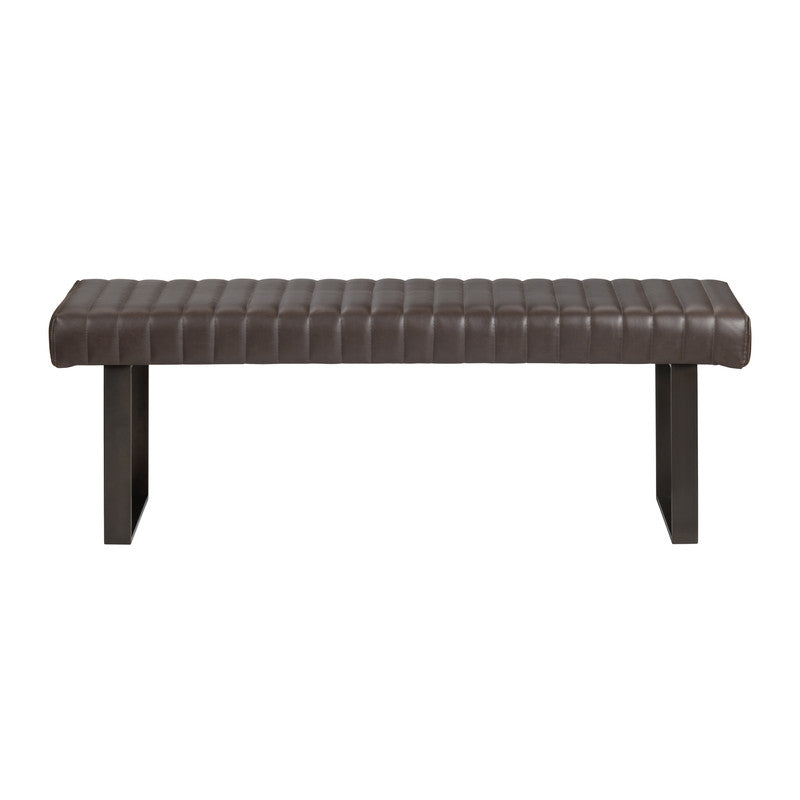 Rutledge Brown/Black Bench by Crestview at Eve Furniture