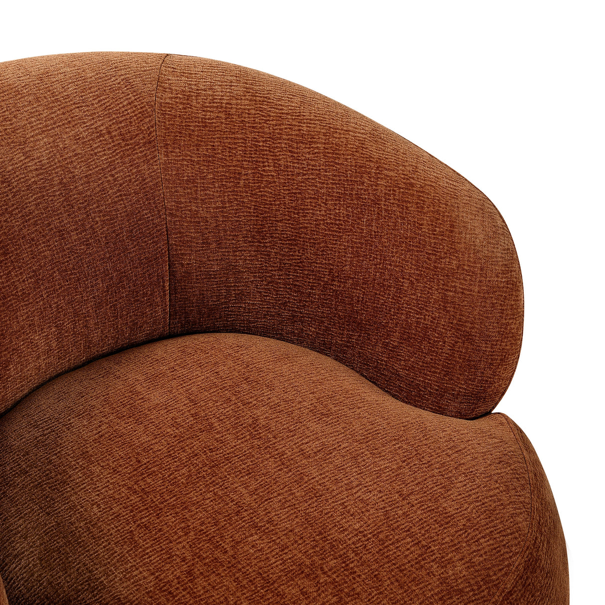 Ruvo Rusty Orange Swivel Accent Chair by Homelegance at Eve Furniture