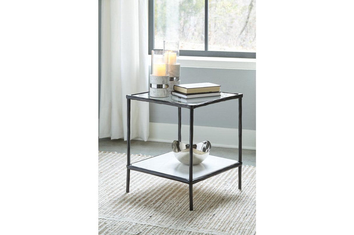 Ryandale Antique Black Accent Table by Ashley at Eve Furniture