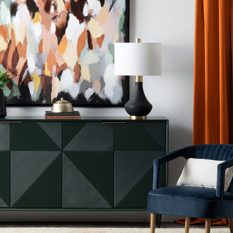 Ryder Black/Gold Table Lamp by Crestview at Eve Furniture