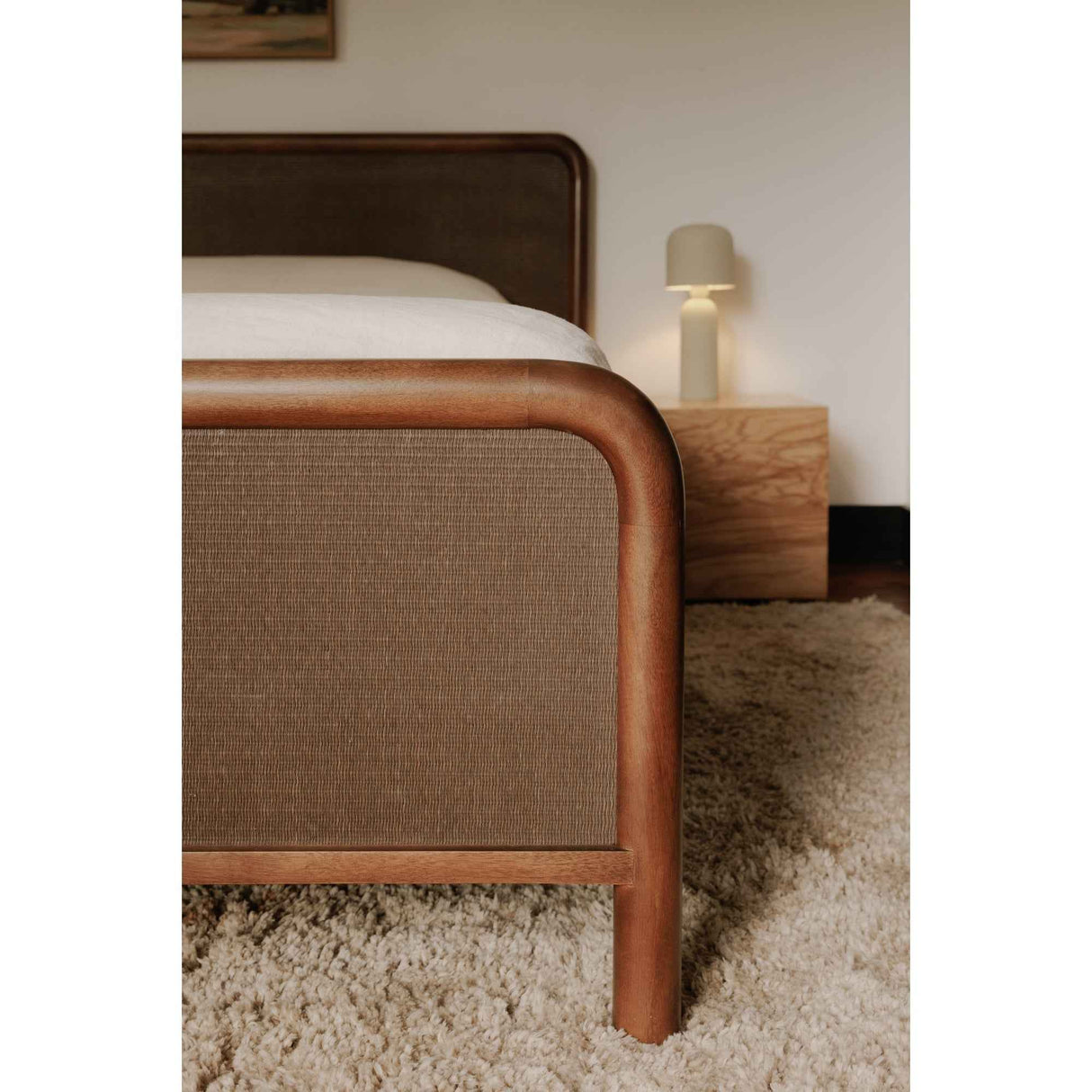 Rye Warm Brown King Bed by Moe's Home at Eve Furniture