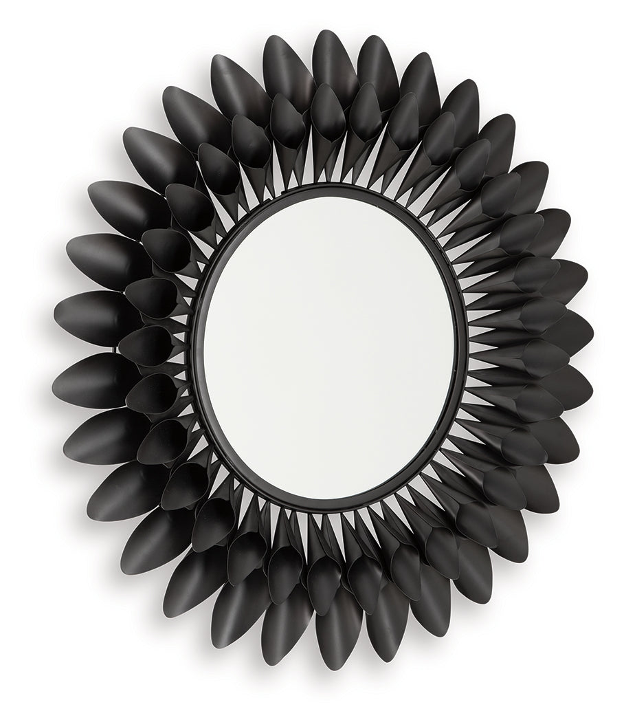 Ryenmour Oil Rubbed Bronze Finish Accent Mirror by ASHLEY FURNITURE at Eve Furniture