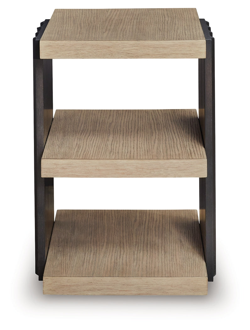 Rylandyn Black/Light Brown End Table by Ashley at Eve Furniture