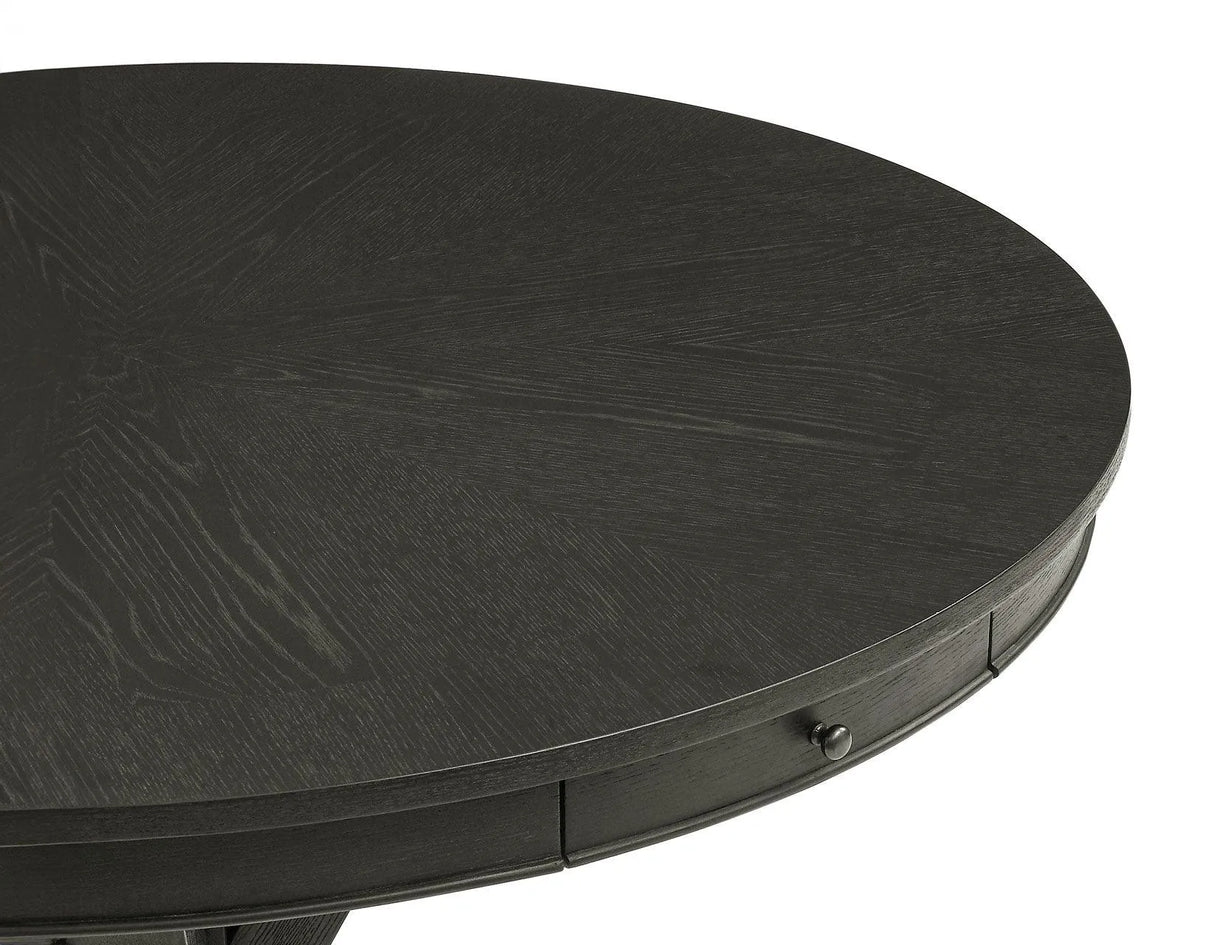 Rylie 6-PIece Counter Game Dining Set, Black Finish by Steve Silver at Eve Furniture
