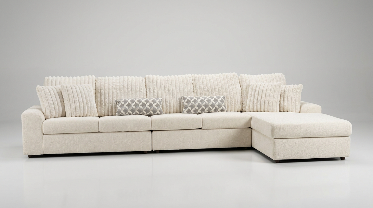 S1801 Brady Sectional 3pcs (Beige)