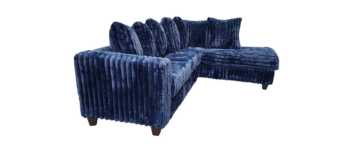 Gia Blue Right Arm Facing (RAF) Sectional by New Era Innovations at Eve Furniture
