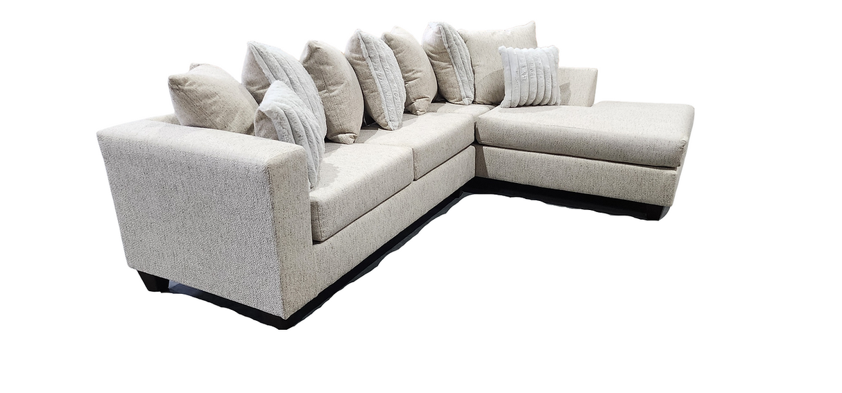 Kora Grey 2-Piece Right Arm Facing (RAF) Sectional by New Era Innovations at Eve Furniture