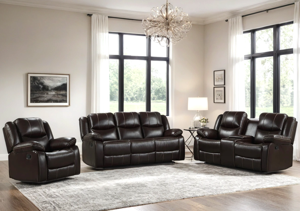 Carter 2-Piece Brown Reclining Living Room Set