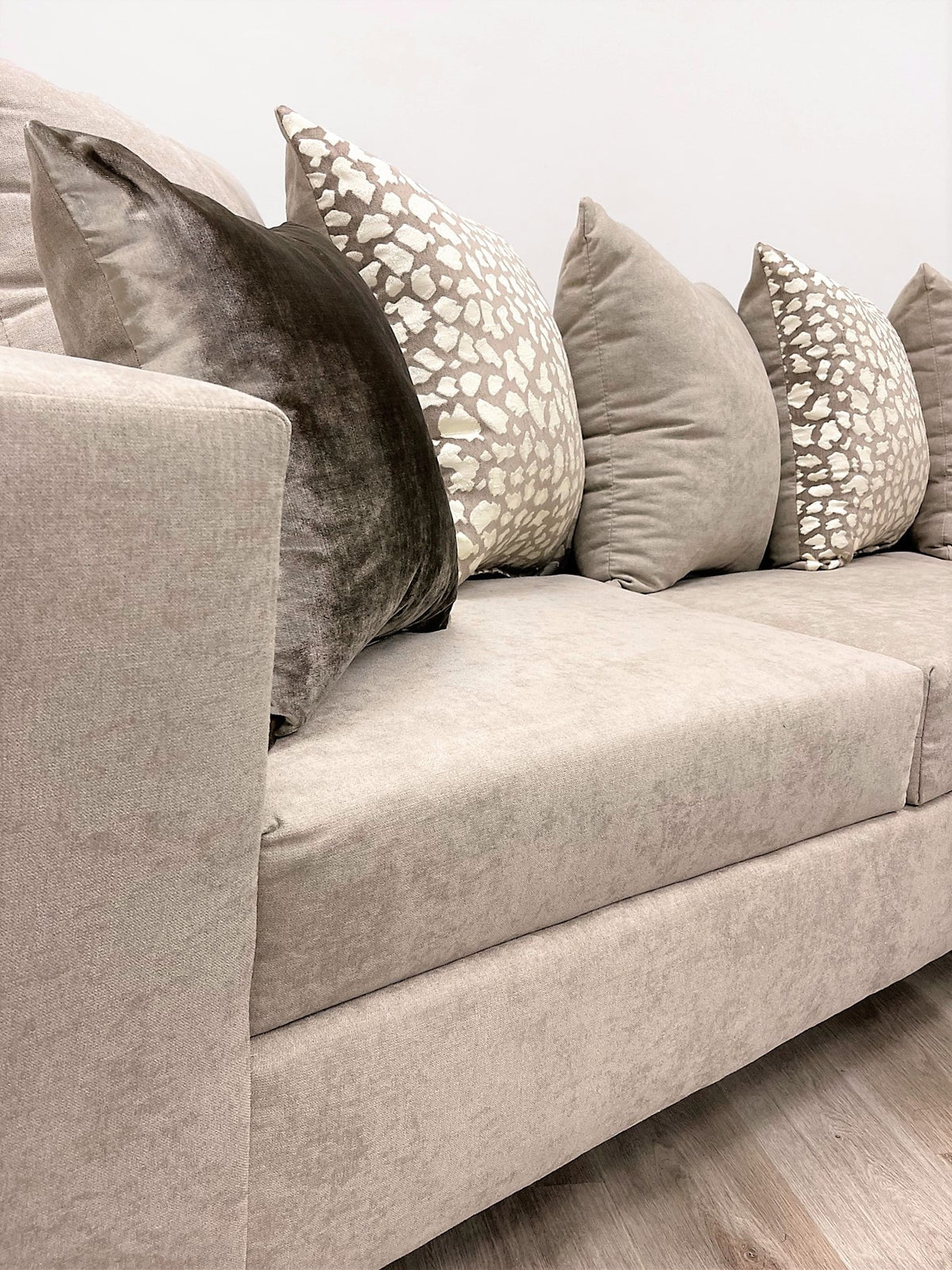 Monroe Hollywood Beige Right Arm Facing (RAF) Sectional by Happy Homes at Eve Furniture