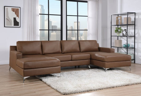 CANDACE SADDLE Double Chaise Sectional - Eve Furniture