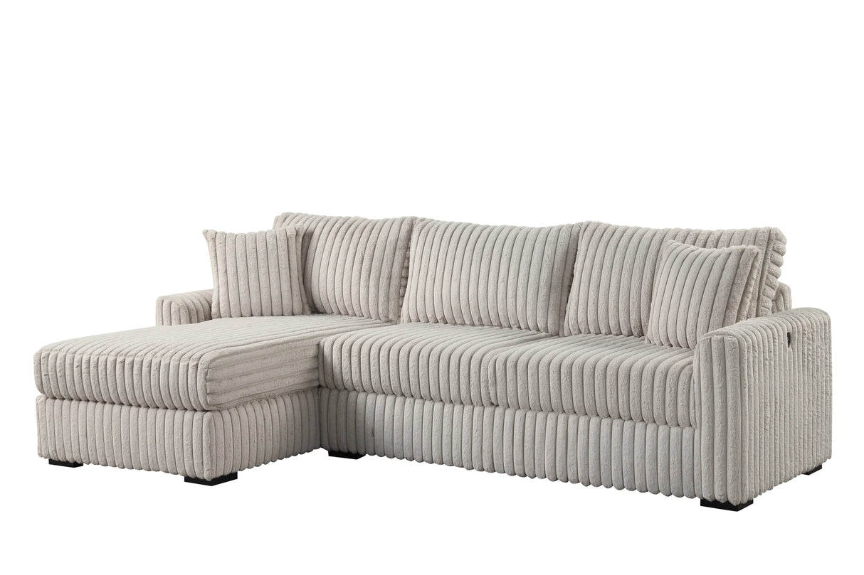 Sol Siberia Gray Reversible Sectional