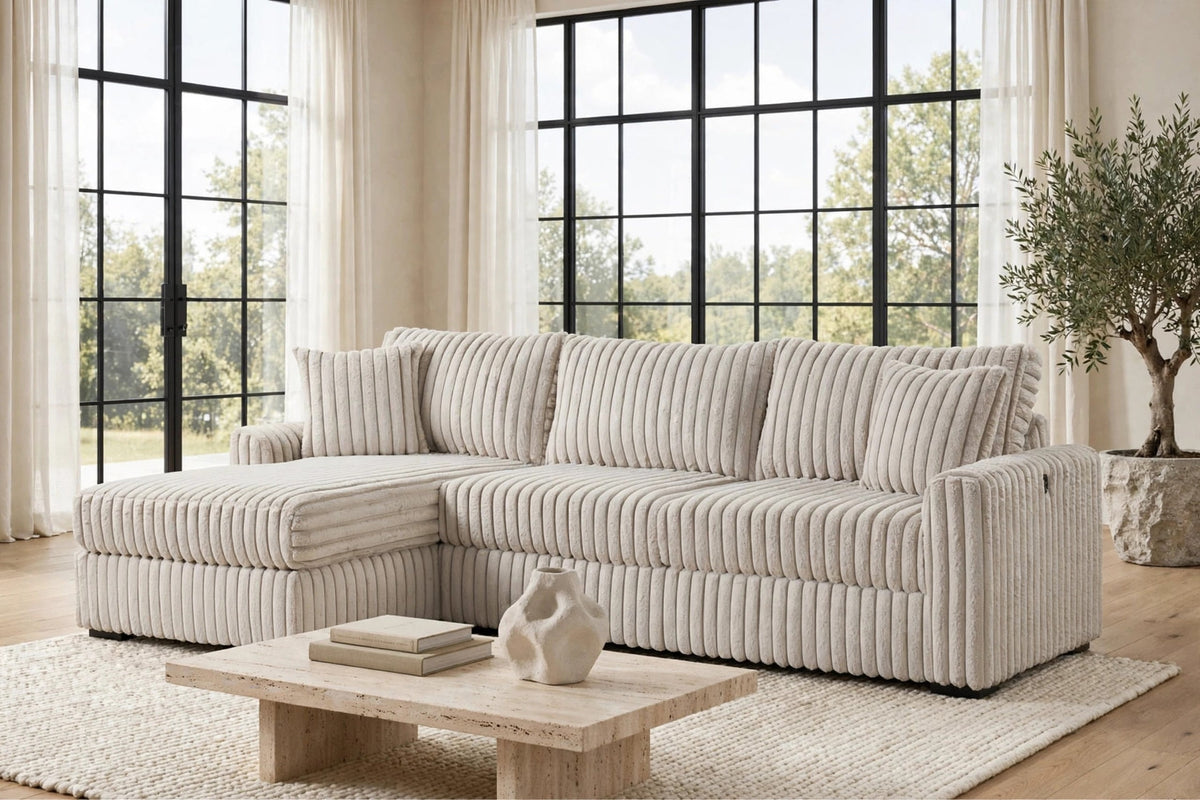 Sol Siberia Gray RAF Reversible Sectional by Happy Homes at Eve Furniture