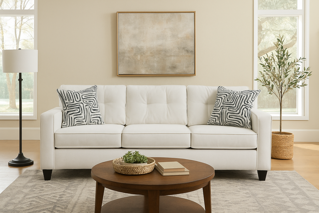Elara Cream Sofa & Loveseat Set