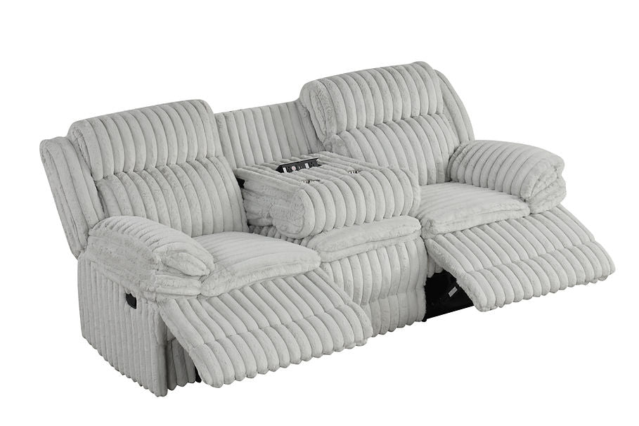 Mellow Grey 3-Piece Reclining Living Room Set by New Era Innovations at Eve Furniture