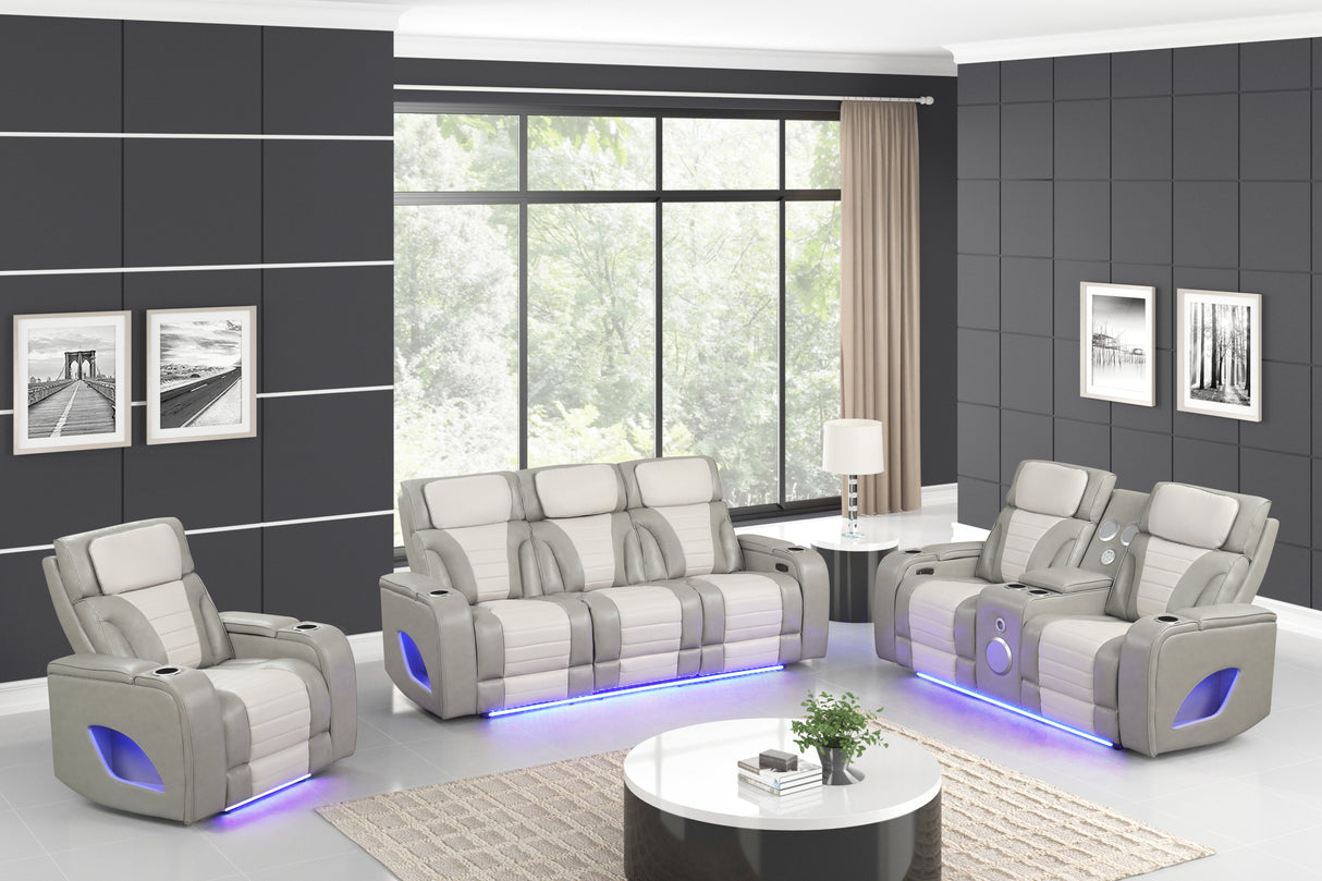 Robin Grey 3-Piece Power Reclining Set by New Era Innovations at Eve Furniture