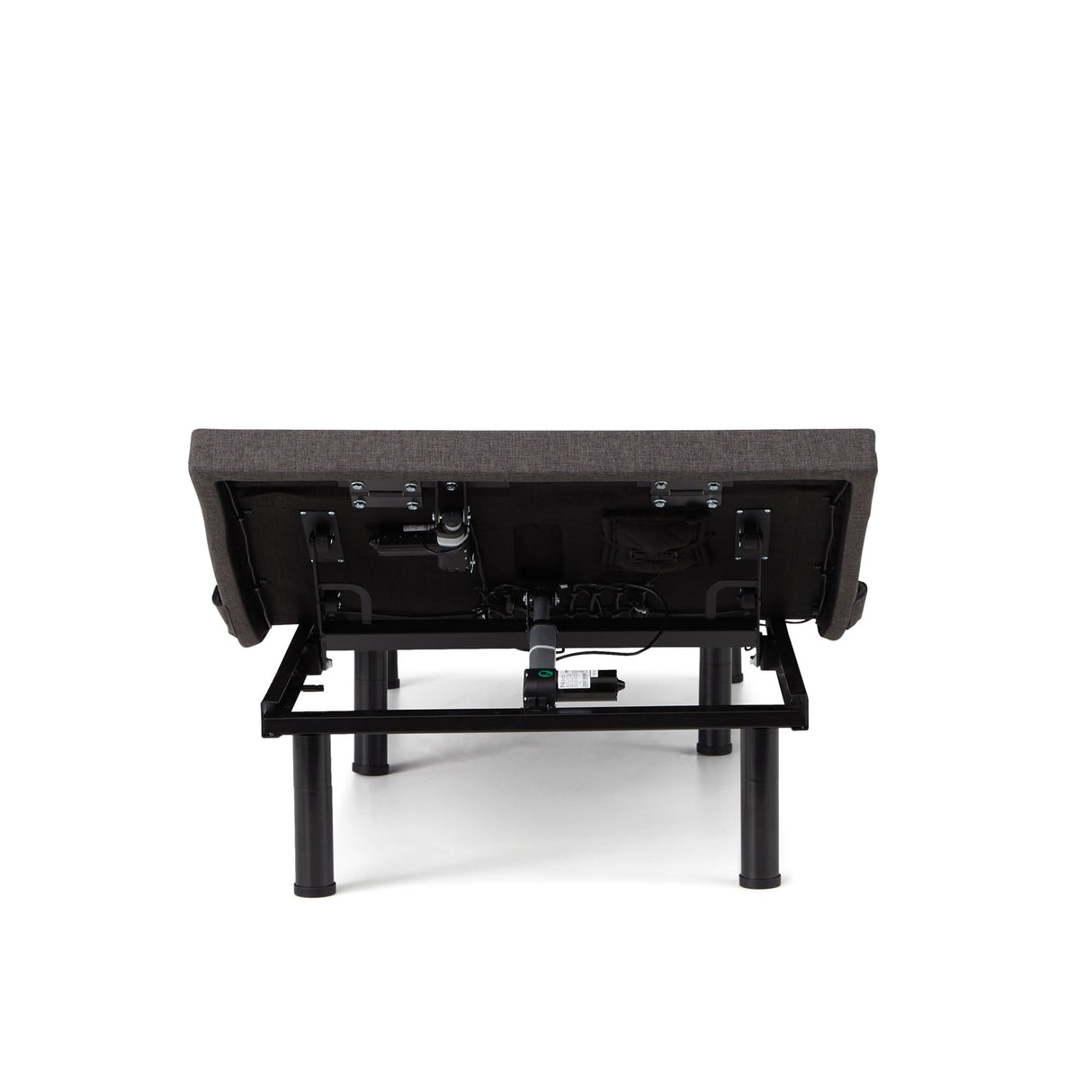S655 Charcoal Split Queen Adjustable Base by Malouf at Eve Furniture