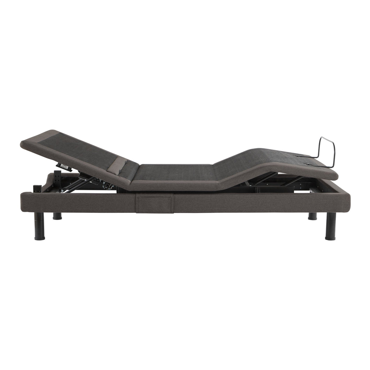 S755 Charcoal Queen Adjustable Base by Malouf at Eve Furniture