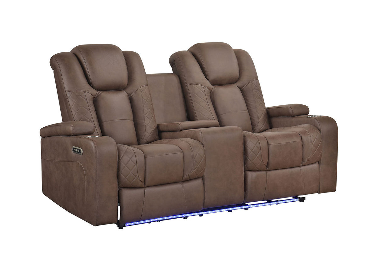 Ashley Brown 3-Piece Power Reclining Living Room Set by New Era Innovations at Eve Furniture