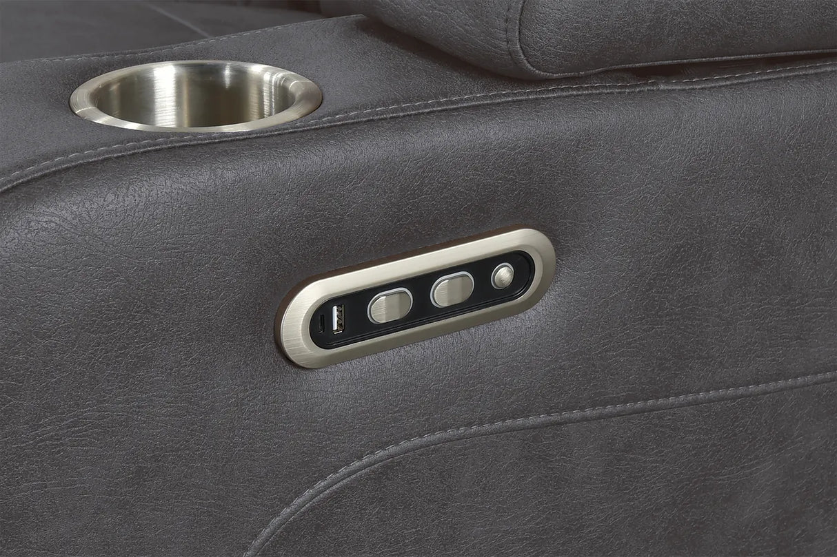 Ashley Grey 3-Piece Power Reclining Living Room Set by New Era Innovations at Eve Furniture