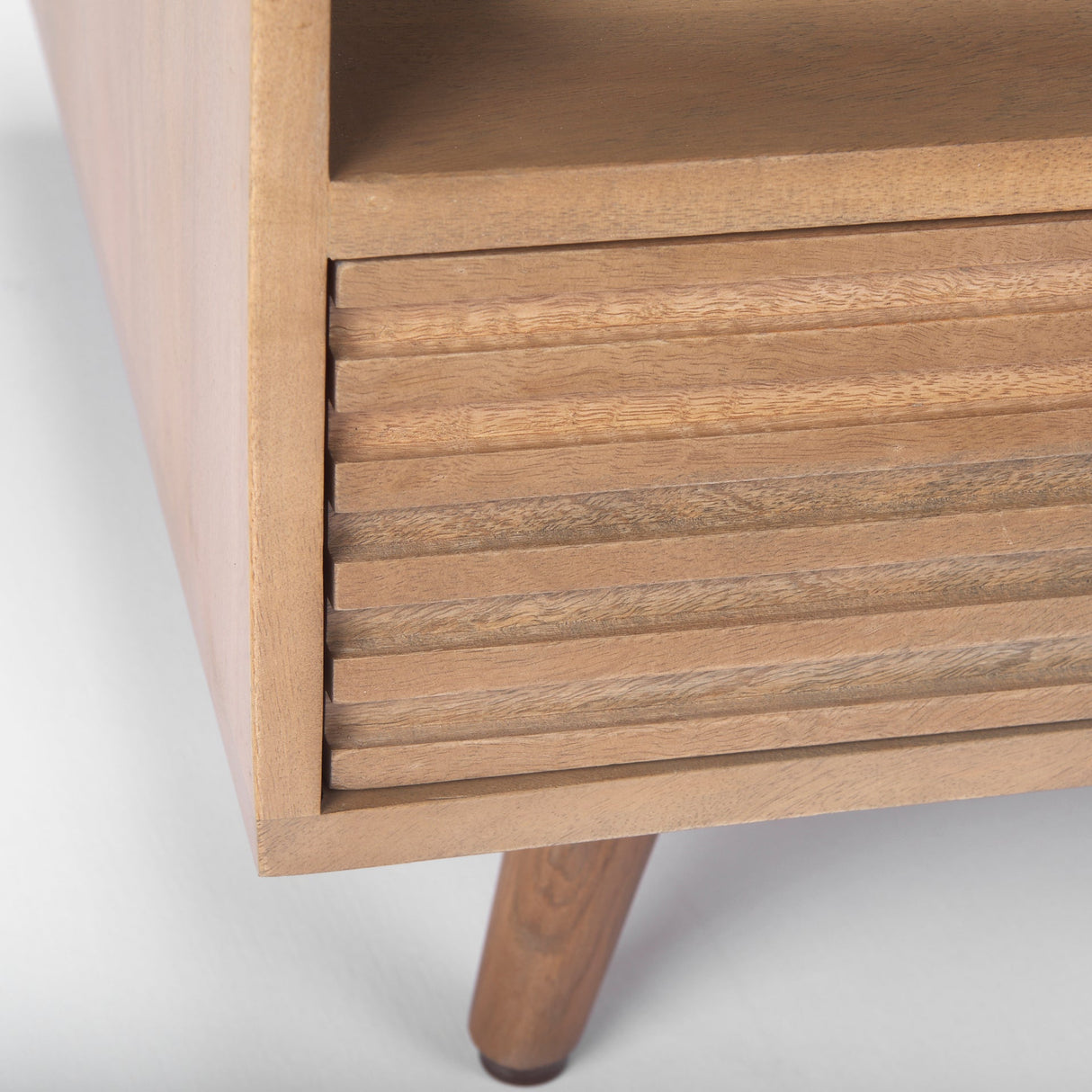 Sable 38.0L x 27.0W x 18.0H Light Brown Wood Coffee Table by Mercana at Eve Furniture