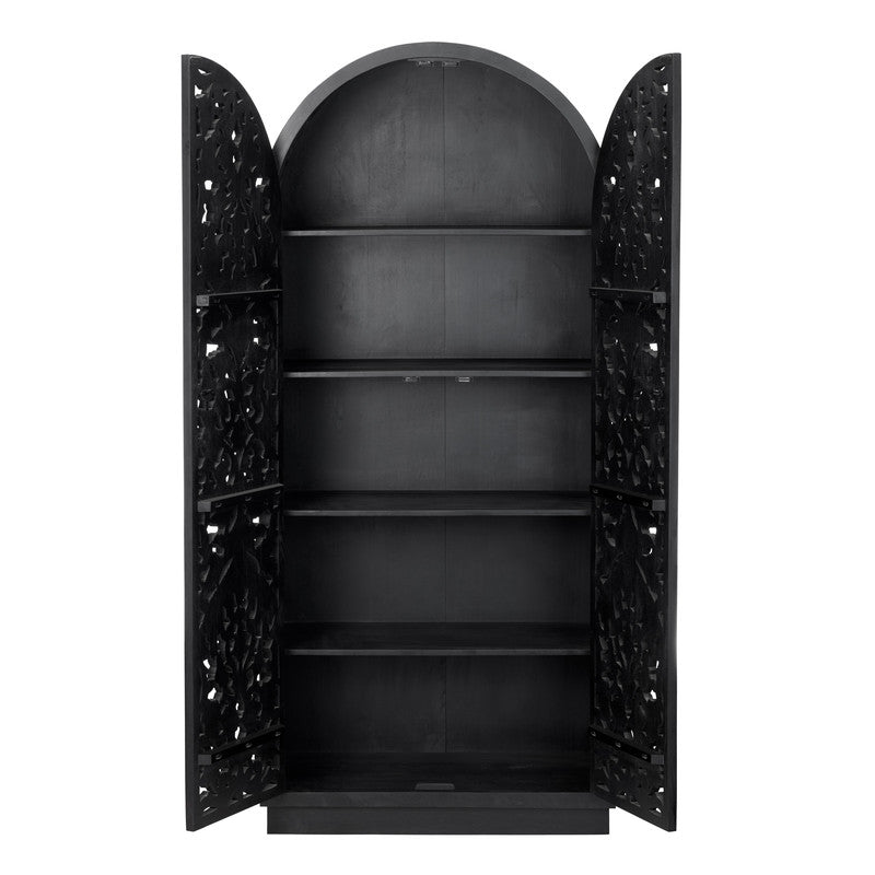 Sable Black Tall-Cabinet by Crestview at Eve Furniture