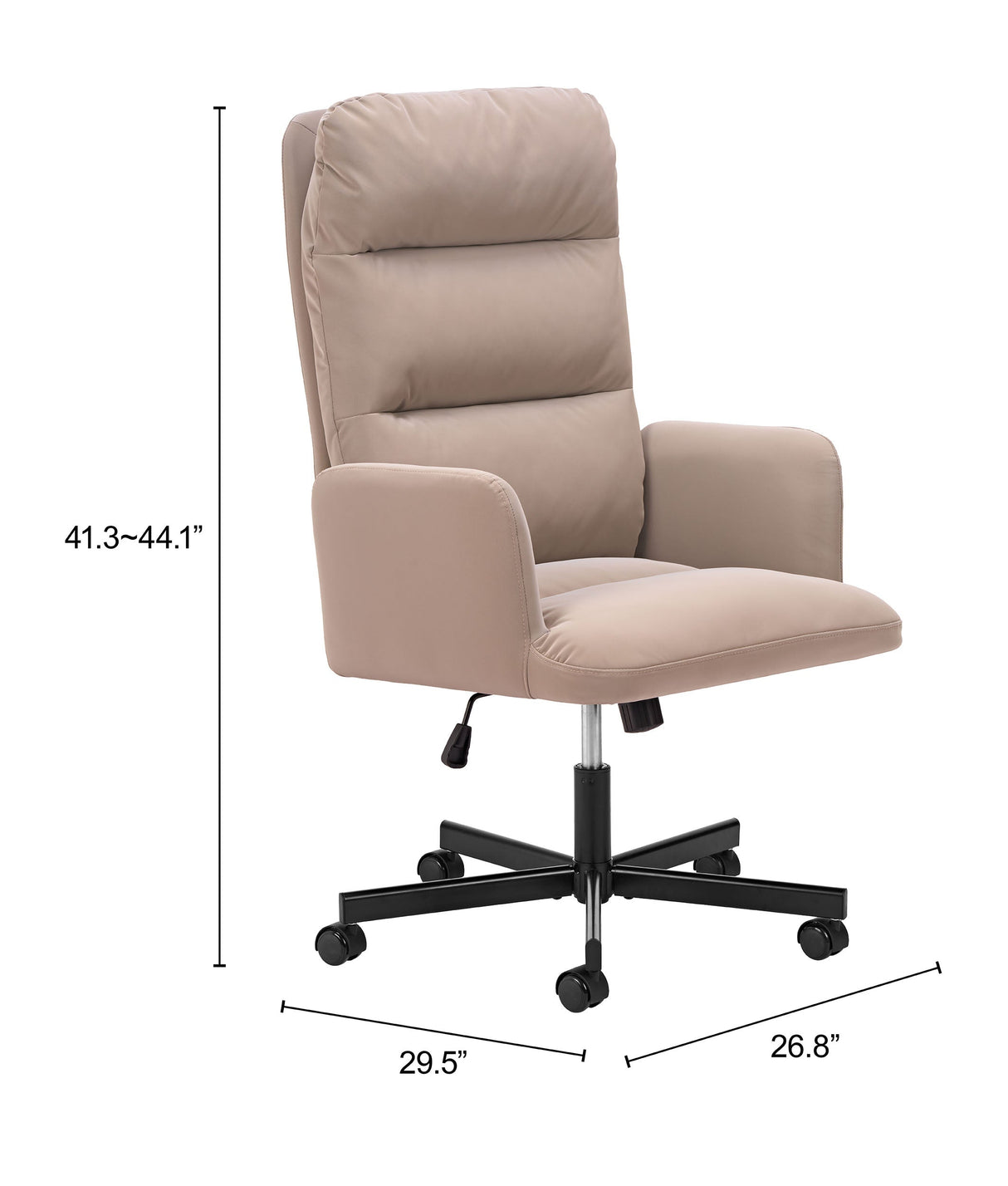 Sable Gray Office Chair by Zuomod at Eve Furniture